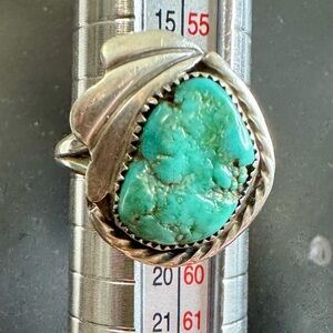 Vintage Turquoise Native American Ring size 8